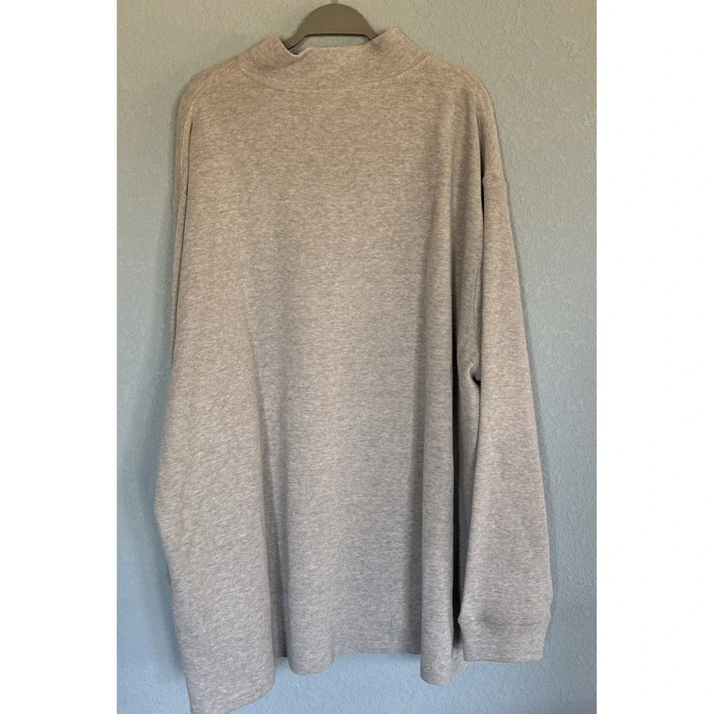 NWT Polo Ralph Lauren 1/4 Zip Pullover Gray Heather 4XLT Big Tall Pony $138